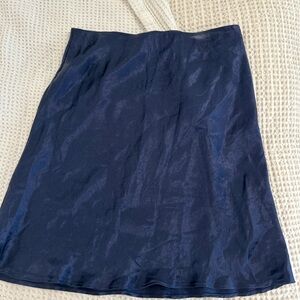 Babaton navy mini skirt